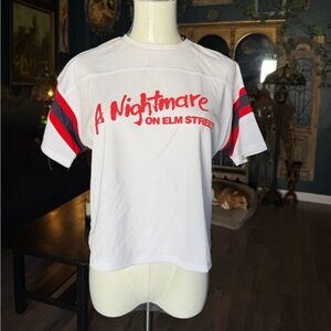 A Nightmare On Elm Street Varsity Girls Crop Jersey Top